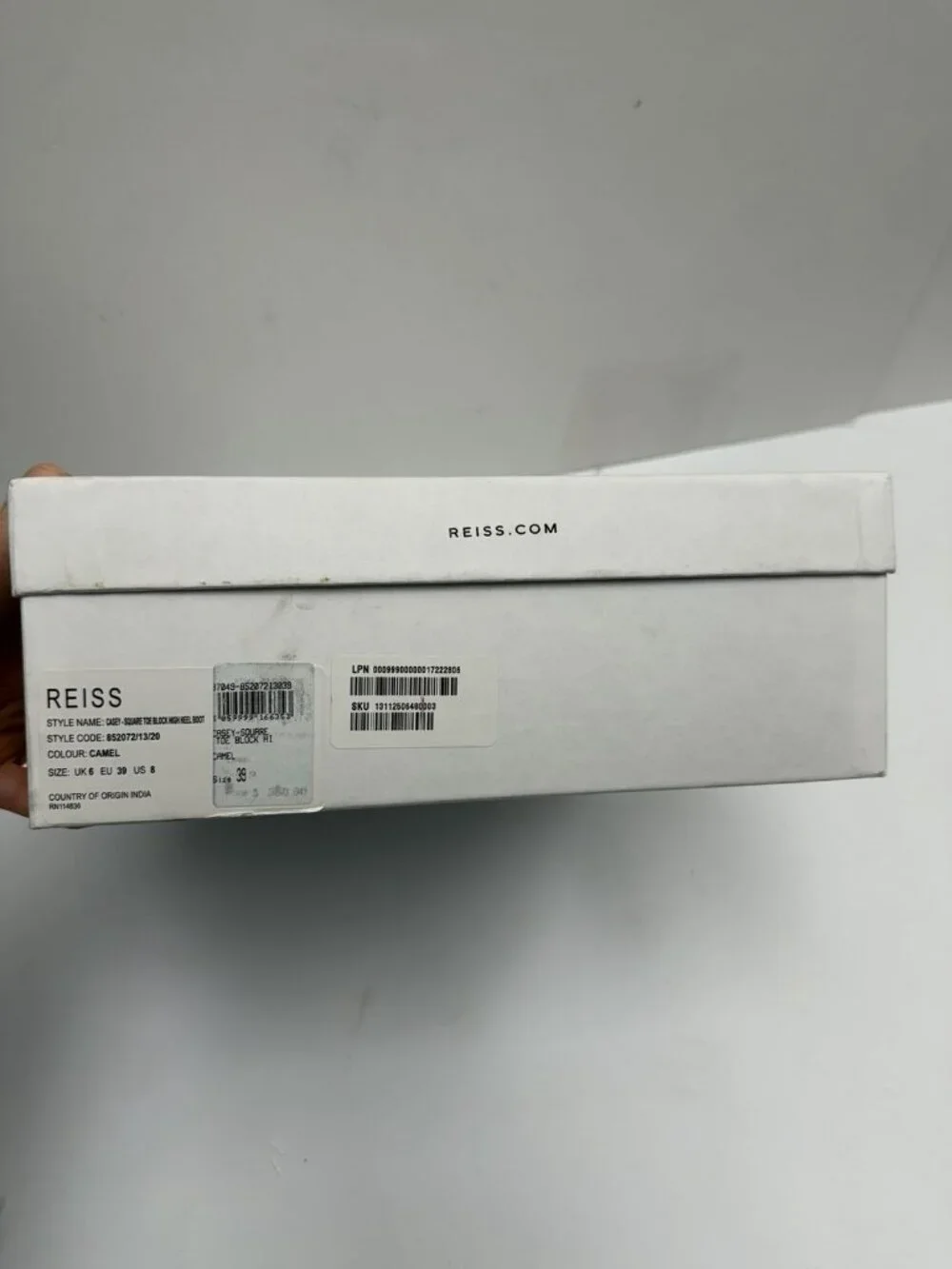 REISS - EMPTY shoe Boots box